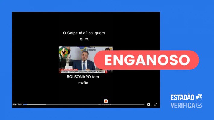 É enganoso vídeo com compilado de alegações sobre fraude no sistema eleitoral