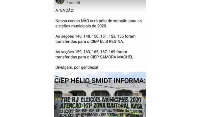 Fato: zona eleitoral no conjunto de favelas da Maré (RJ) foi transferida