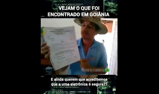 Vídeo de documentos eleitorais descartados em Goiânia (GO) é de 2014 e não mostra insegurança de urna eletrônica