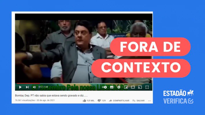 Vídeo descontextualiza fala de ex-deputado para sugerir manipulação eleitoral